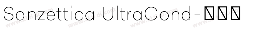 Sanzettica UltraCond字体转换
